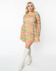 Smak Parlour Plus Size Frog in the Park Print Cosmic Shift Dress - thumbnail