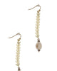 Filigree Drop Pearl Earring - thumbnail
