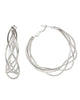 Multi Surface Hoop Earring - thumbnail