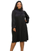 Amal Mock Neck Dress - thumbnail