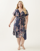 Raveena Midi Wrap Dress - thumbnail