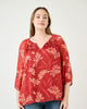 Adalee 3/4 Sleeve Floral Top - thumbnail