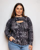 Zoie Long Sleeve Cutout Sweater - thumbnail
