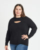 Zoie Long Sleeve Cutout Sweater - thumbnail