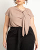 Draped Tie Detail Top - thumbnail