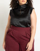 Mock Neck Top With Keyhole - thumbnail
