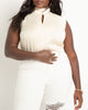 Mock Neck Top With Keyhole - thumbnail