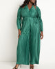 Plisse Jumpsuit With Strap Detail - thumbnail