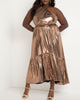 Metallic Dress With Halter Neckline - thumbnail