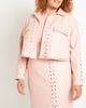 Studded Faux Leather Jacket - thumbnail