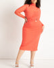 Sheer Dress With Wrap Detail - thumbnail