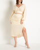 Twist Detail Sarong Midi Skirt - thumbnail