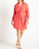 Twist Detail Mini Shirtdress - thumbnail