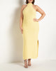 Basket Weave Halter Neck Sweater Dress - thumbnail