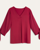 Roberta Pleated Blouse - thumbnail
