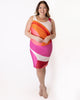 Abstract Scuba Sheath Dress - thumbnail
