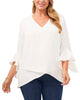 Natalie Flutter Sleeve Tunic - thumbnail