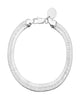 7mm Viper Chain Anklet 6.5" Silver - thumbnail