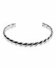 Braided Cuff 1/4" Silver - thumbnail