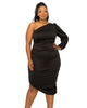 Gaia Asymmetrical Bodycon Dress - thumbnail