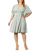 Isabel Flutter Sleeve Dress - thumbnail