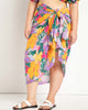 Sarong Wrap Coverup Skirt- Floral - thumbnail