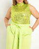 Sparkle Mock Neck Top - thumbnail