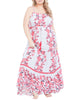 Plus Size Hana Tiered Frill Maxi Dress - thumbnail