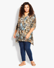 Printed Popover Blouse - thumbnail