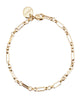 Small Multi Link Chain Bracelet 6.5" Gold - thumbnail