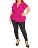 Brenna Frills Wrap Top - thumbnail