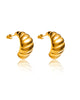 TAINTED HOOP EARRINGS - thumbnail