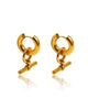 ROSE HOOP EARRINGS - thumbnail