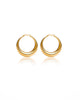 SAND HOOP EARRINGS - thumbnail
