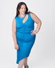 Sarah Cutout Ruched Tank Dress - thumbnail