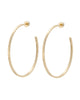 2" Hammered Hoops Gold - thumbnail