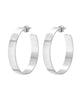 1.5" Skylar Hoops Silver - thumbnail