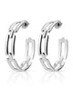 Fiona Hoops Silver - thumbnail