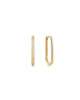 14K Gold Essential Oval Huggie Hoops Gold - thumbnail