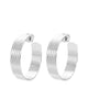 1.25" Logan Hoops Silver - thumbnail