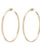 2.5" Hammered Hoops Gold - thumbnail