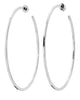 3" Ava Hoops Silver - thumbnail