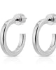 Mini Ava Huggie Hoops Silver - thumbnail