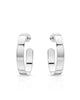 1" Isla Hoops Silver - thumbnail