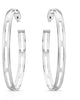 Charlotte Hoops Silver - thumbnail