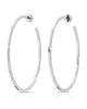 2" Ava Hoops Silver - thumbnail