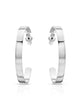 1.5" Isla Hoops Silver - thumbnail