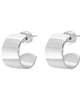 Mini .5" Skylar Hoops Silver - thumbnail