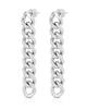 Valentina 8 Link Drop Earrings Silver - thumbnail