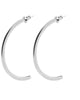 Medium 1/2 Blaire Hoops Silver - thumbnail